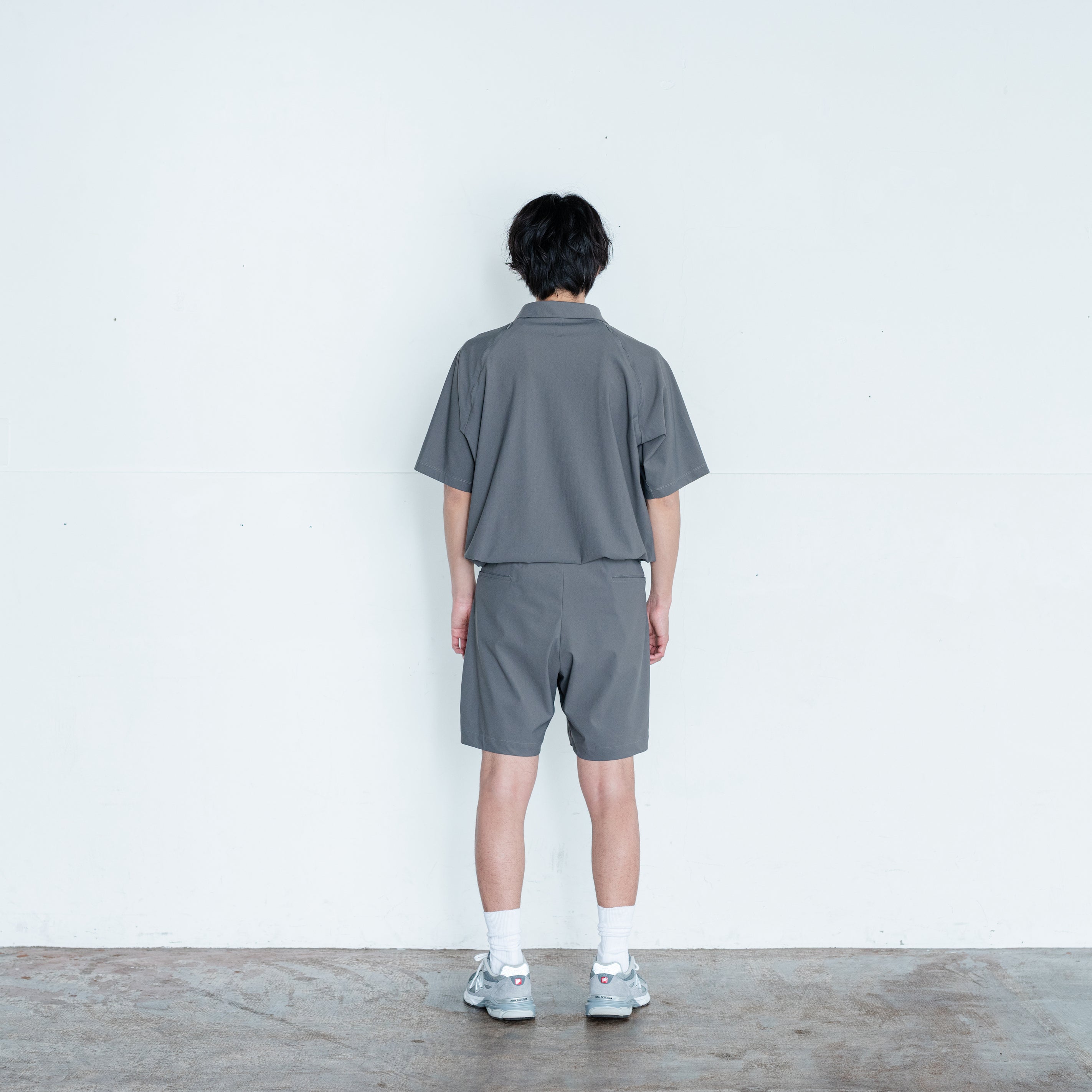 NEAT JERSEY SHORTS CHARCOAL GRAY – MEIMEI